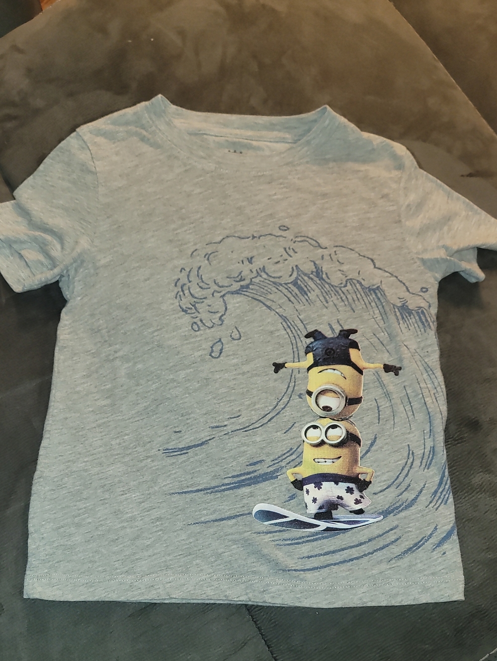 Gray Minions Graphic Tee - Kids
